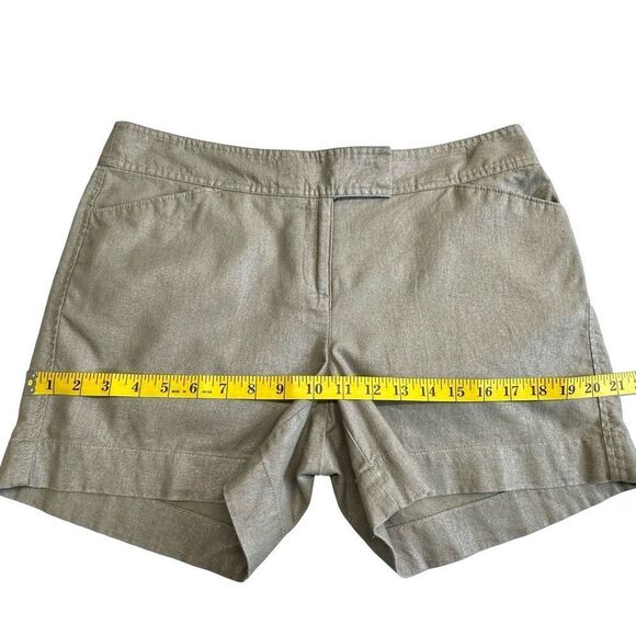 ANN TAYLOR Signature Linen/Cotton Taupe Gray Color Size 4 - Picture 8 of 12